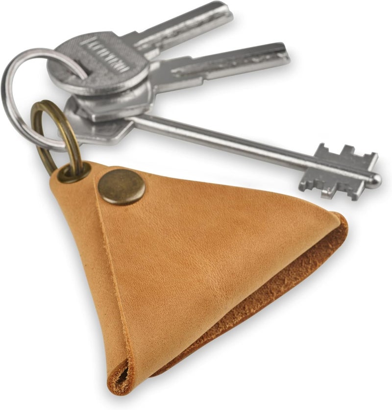 MAKYN Store Leather Keychain Pouch, Key Holder Coin Purse, Coin Purse Keychain, Small Leather Key Pouch, Purse Keychain Holder (Vintage Brown) - Image 1